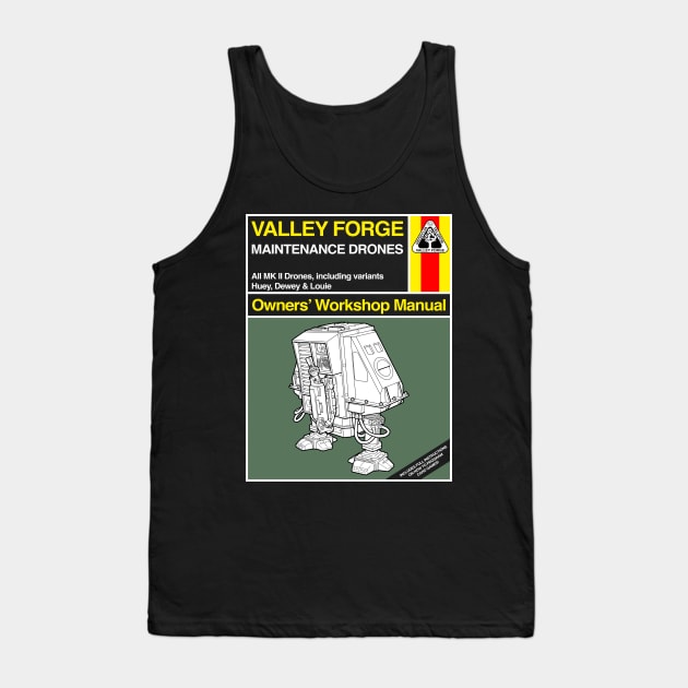 SILENT RUNNING: Drone Haynes Manual Tank Top by Evarcha